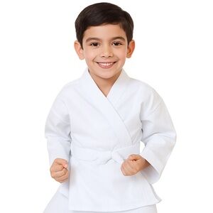 Kids Karate white jacket with white belt